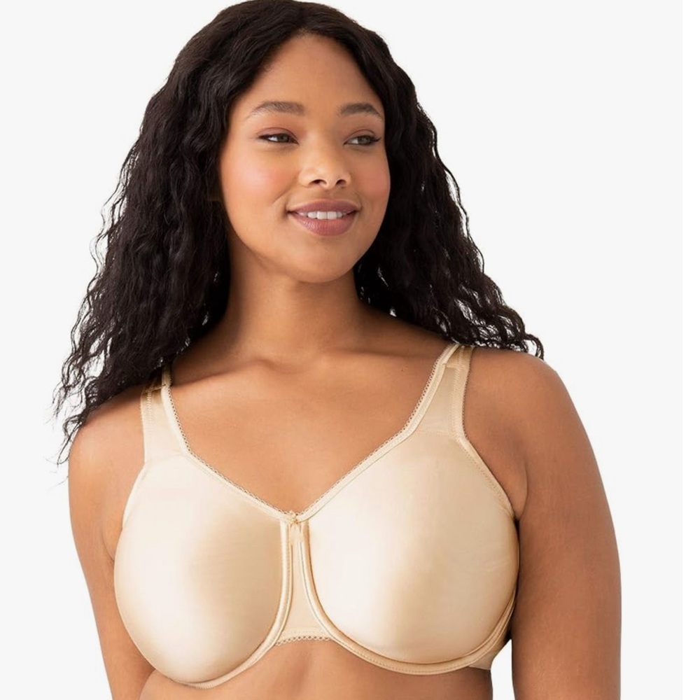 Elegant Cream Full-Coverage Bra